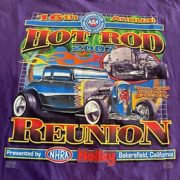 Vintage Robert Hight Autographed T-Shirt XL John Force Racing Hot Rod NHRA Y2K - Picture 9 of 13